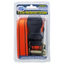 1" x 15' Heavy Duty Ratchet Tie Down