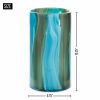 Accent Plus Large Blue Cylinder Glass Vase