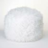 Accent Plus White Ottoman Pouf